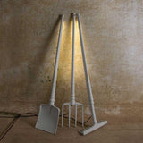 White Tobia Pitchfork Floor Lamp by Karman