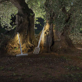 White Tobia Pitchfork Floor Lamp by Karman