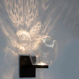 Gem Wall Sconce by Hammerton, Color: Clear, Finish: Nickel Satin, Size: Small | Casa Di Luce Lighting