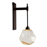 Gem Tempo Sconce by Hammerton, Color: Amber, Finish: Flat Bronze, | Casa Di Luce Lighting