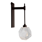 Gem Tempo Sconce by Hammerton, Color: Clear, Finish: Flat Bronze,  | Casa Di Luce Lighting