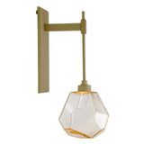 Gem Tempo Sconce by Hammerton, Color: Amber, Finish: Gilded Brass, | Casa Di Luce Lighting