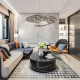 Amalgama Chandelier by IDL, Finish: Burnished Corten-IDL, Black Aubergine-IDL, Light Gold-IDL, Burnished Corten/Light Gold-IDL, Burnished Corten/Black Aubergine-IDL, , | Casa Di Luce Lighting