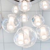 Ilu Pendant Light by Viso, Color: Clear, Copper, Silver, Gold, Finish: Green, White, Orange, Red, Size: Small, Medium, Large | Casa Di Luce Lighting