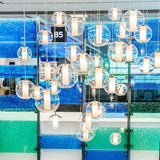 Ilu Pendant Light by Viso, Color: Clear, Copper, Silver, Gold, Finish: Green, White, Orange, Red, Size: Small, Medium, Large | Casa Di Luce Lighting