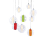 Ilu Pendant Light by Viso, Color: Clear, Copper, Silver, Gold, Finish: Green, White, Orange, Red, Size: Small, Medium, Large | Casa Di Luce Lighting