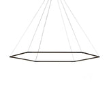 Matte Black Z-Bar Honeycomb LED Pendant by Koncept