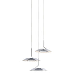 Chrome Royyo Circular 3 Pendant Light by Koncept