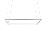 Silver Z-Bar Square LED Pendant by Koncept