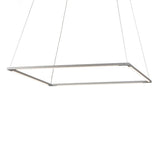 Silver Z-Bar Square LED Pendant by Koncept