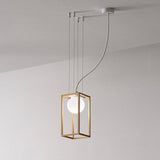 Multiplo S1 Suspension - Raw Brass w/ White cable