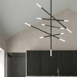Jax LED Chandelier by Sonneman, Finish: Black, White, , | Casa Di Luce Lighting
