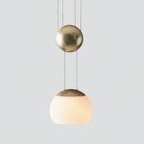 Jojo LED Pendant Light by Seed Design, Finish: Matt Brass, , | Casa Di Luce Lighting