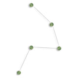 Azou Wall Installation by Kundalini, Finish: White Marble, Black Marble, Green Onyx, Number of Lights: 3 Light (For All Finishes), 5 Light (For White and Black Marble), 7 Light (For White and Black Marble), 5 Light (For Green onyx), 7 Light (For Green onyx), | Casa Di Luce Lighting