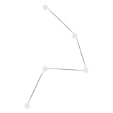 Azou Wall Installation by Kundalini, Finish: White Marble, Black Marble, Green Onyx, Number of Lights: 3 Light (For All Finishes), 5 Light (For White and Black Marble), 7 Light (For White and Black Marble), 5 Light (For Green onyx), 7 Light (For Green onyx), | Casa Di Luce Lighting