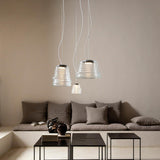 Bibendum Suspension by Karman, Color: White, Clear, Light Option: E12, LED, E26, Size: Small, Medium, Large | Casa Di Luce Lighting