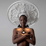 Moonbloom 1 Light Pendant Light by Karman, Light Option: 2700K LED, 3000K LED, Size: Small, Large, | Casa Di Luce Lighting