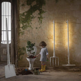 Tobia Rake Shape Floor Lamp in outdoor