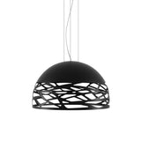 Kelly Dome Pendant by Lodes, Finish: Black Matte, Size: Medium, | Casa Di Luce Lighting