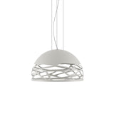 Kelly Dome Pendant by Lodes, Finish: White Matte, Size: Small, | Casa Di Luce Lighting