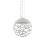 Kelly Sphere Pendant by Lodes, Finish: White Matte, Size: Medium, | Casa Di Luce Lighting