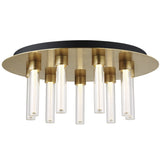 Kola Ceiling Light By Tech Lighting, Size: Medium, Finish: Natural Brass