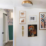 Kosa 13 Flushmount by Tech Lighting, Finish: Brass Aged, White Matte, Nickel Polished, Light Option: 120 Volt LED, 277 Volt LED, | Casa Di Luce Lighting