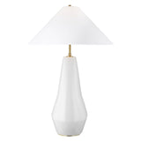 Contour Table Lamp by Kelly by Kelly Wearstler, Finish: Arctic White, Coal, Size: Short, Tall, | Casa Di Luce Lighting