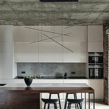 Chute Motion LED Large Pendant by Kuzco, Finish: Black, White, , | Casa Di Luce Lighting