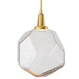 Gem Pendant Light by Hammerton, Color: Clear, Finish: Gilded Brass, | Casa Di Luce Lighting