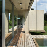 Lamar Outdoor Flushmount by Kuzco, Finish: Black, White, , | Casa Di Luce Lighting