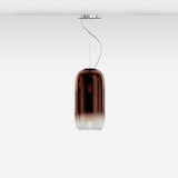 Gople Suspension Lamp by Artemide, Color: White Gradient-Artemide, Copper-Gradient-Artemide, Blue Gradient-Artemide, Chrome-Gradient-Artemide, Bronze Gradient-Artemide, Size: Mini, Medium, | Casa Di Luce Lighting