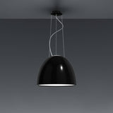 Nur Pendant Light by Artemide, Finish: Glossy Black, Glossy White, Glossy Grey, Glossy Orange, Glossy Green, Anthracite Grey, Aluminum, Light Option: Incandescent, LED, | Casa Di Luce Lighting