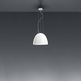 Nur Mini Pendant by Artemide, Finish: Aluminum, Anthracite Grey, Glossy Grey, Glossy Orange, Glossy White, Glossy Green, Glossy Black, Light Option: LED, Incandescent, | Casa Di Luce Lighting