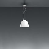 Nur Mini Pendant by Artemide, Finish: Aluminum, Anthracite Grey, Glossy Grey, Glossy Orange, Glossy White, Glossy Green, Glossy Black, Light Option: LED, Incandescent, | Casa Di Luce Lighting