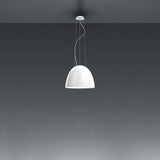 Nur Mini Pendant by Artemide, Finish: Aluminum, Anthracite Grey, Glossy Grey, Glossy Orange, Glossy White, Glossy Green, Glossy Black, Light Option: LED, Incandescent, | Casa Di Luce Lighting