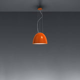 Nur Mini Pendant by Artemide, Finish: Glossy Orange, Light Option: LED, | Casa Di Luce Lighting