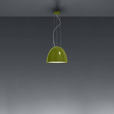 Nur Mini Pendant by Artemide, Finish: Aluminum, Anthracite Grey, Glossy Grey, Glossy Orange, Glossy White, Glossy Green, Glossy Black, Light Option: LED, Incandescent, | Casa Di Luce Lighting