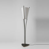 Curve Floor Lamp by CVL, Finish: Satin Brass, Satin Graphite-CVL, Nickel Satin, Satin Copper-CVL, Brass Polished, Polished Graphite-CVL, Nickel Polished, Polished Copper-Mitzi, Size: Small, Large, | Casa Di Luce Lighting