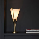 Curve Table Lamp by CVL, Finish: Satin Brass, Satin Graphite-CVL, Nickel Satin, Satin Copper-CVL, Brass Polished, Polished Graphite-CVL, Nickel Polished, Polished Copper-Mitzi, , | Casa Di Luce Lighting
