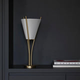 Curve Table Lamp by CVL, Finish: Satin Brass, Satin Graphite-CVL, Nickel Satin, Satin Copper-CVL, Brass Polished, Polished Graphite-CVL, Nickel Polished, Polished Copper-Mitzi, , | Casa Di Luce Lighting