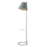 Lana Floor Lamp by Pablo, Color: Stone/Grey, Charcoal/Grey, Arctic Blue/Grey, Moss/Grey, Plum/Grey, Finish: White, Chrome, Pedestal: Without Pedestal, With Pedestal | Casa Di Luce Lighting