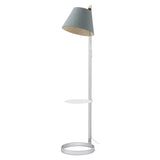 Lana Floor Lamp by Pablo, Color: Stone/Grey, Charcoal/Grey, Arctic Blue/Grey, Moss/Grey, Plum/Grey, Finish: White, Chrome, Pedestal: Without Pedestal, With Pedestal | Casa Di Luce Lighting