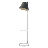 Lana Floor Lamp by Pablo, Color: Stone/Grey, Charcoal/Grey, Arctic Blue/Grey, Moss/Grey, Plum/Grey, Finish: White, Chrome, Pedestal: Without Pedestal, With Pedestal | Casa Di Luce Lighting