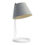 Lana Table Lamp by Pablo, Color: Stone/Grey, Finish: Chrome, Size: Large | Casa Di Luce Lighting
