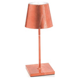 Copper Colour Leaf Poldina Mini Table Lamp by Ai Lati