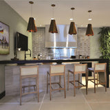 Fuchsia Pendant by Accord, Color: Matte Black, Imbuia-Accord, White, Louro Frejo-Accord, Teak-Accord, Cappuccino-Accord, American Walnut-Accord, Gloss Black-Accord, Iredescent White-Accord, Light Pink-Accord, Gold, Teal-Accord, Olive Green, Ferrari Red-Accord, Copper, Bronze, Maple-Accord, Pale Gold-Accord, Lead Grey-Accord, Satin Blue-Accord, Size: Small, Large, | Casa Di Luce Lighting