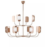 Leaf 7208-12 Chandelier by MM Lampadari, Finish: Brass Polished, Light Option: LED, Number of Lights: 12 | Casa Di Luce Lighting