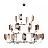 Leaf 7208-12 Chandelier by MM Lampadari, Finish: Brass Burnished, Light Option: LED, Number of Lights: 24 | Casa Di Luce Lighting