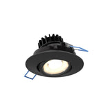 LEDDOWNG3-CC 3” Gimbal Recessed Light - Black